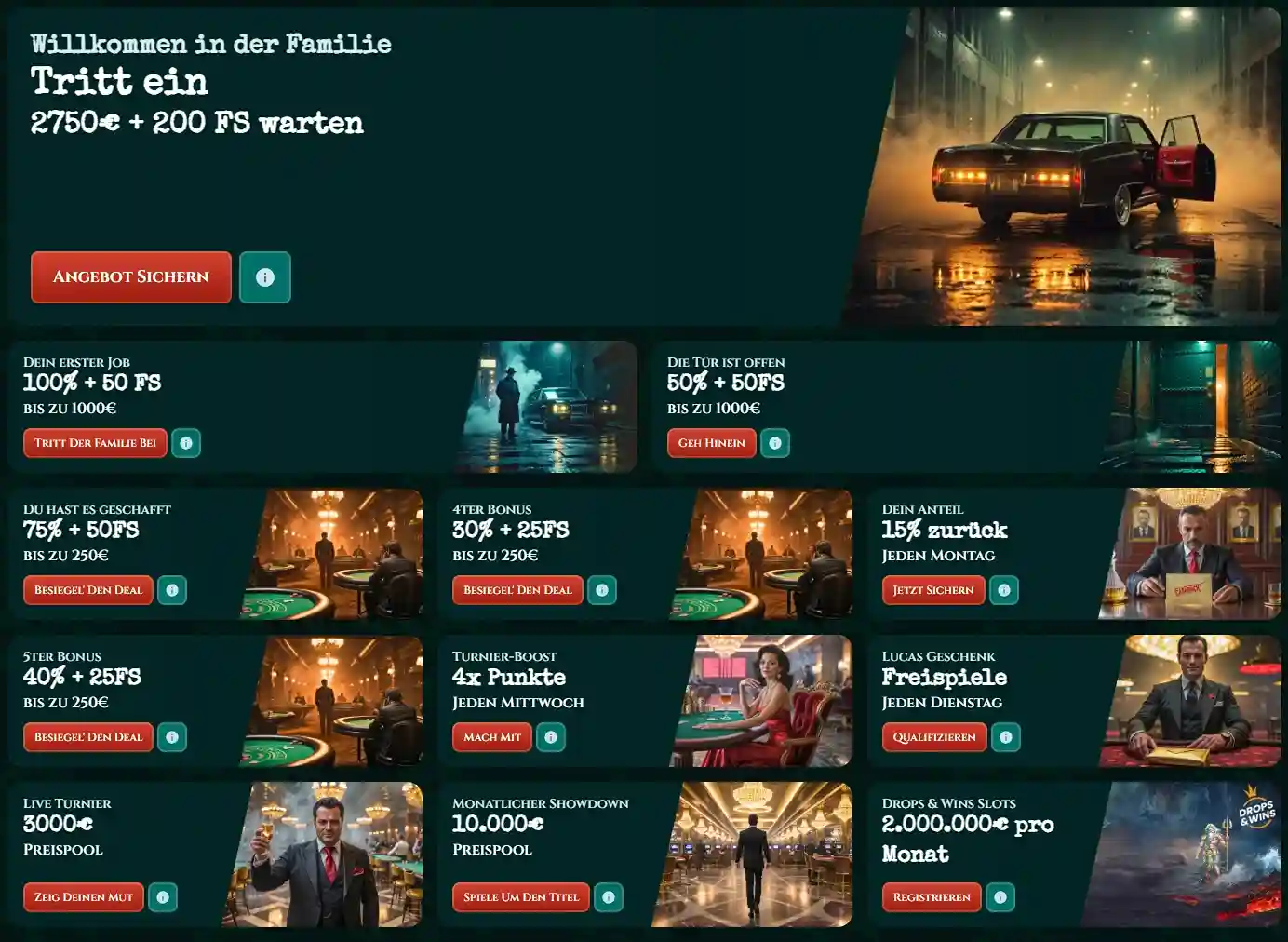 Bonusse und Promotionen bei Tonyspins